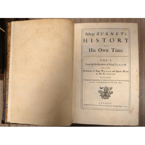 300 - BURNET BISHOP.  History of His Own Times ... to Which is Added The Author's Life. 2 vols. ... 