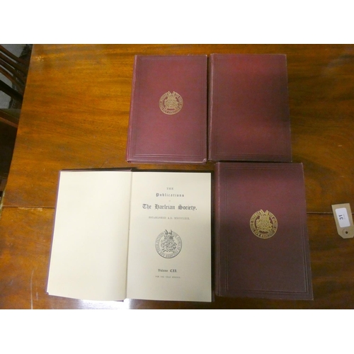 31 - HARLEIAN SOCIETY.  A Genealogical Guide. 4 vols. Orig. maroon cloth. 1947-1952.... 