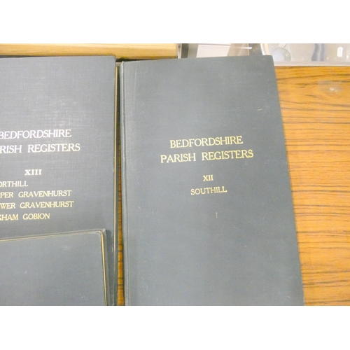 36 - EMMISON F G.  Bedfordshire Parish Registers. Vols. 1 to 14. Ltd. eds. of only 60 or 100. T... 