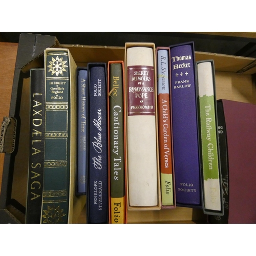 62 - Folio Society.  10 various vols. in slip cases.