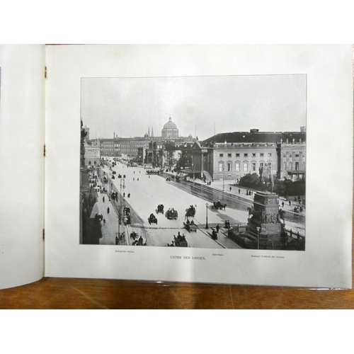 70 - KING JESSIE M. (Cover Illus.).  Album von Berlin. Photograph plates. Oblong quarto. Dec. a... 