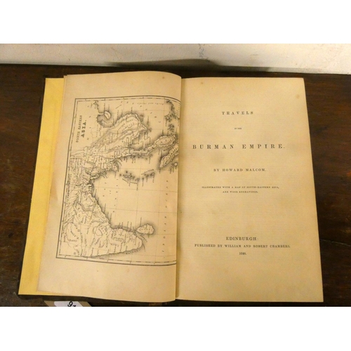 91 - CHAMBERS WILLIAM & ROBERT (Pubs).  A vol. of works on travel & explorations, each an Edinbur... 