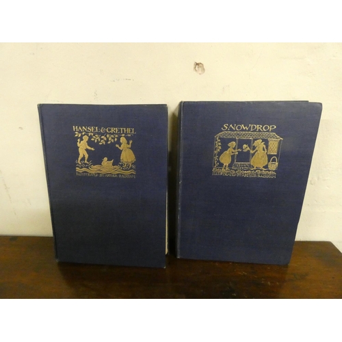 96 - RACKHAM ARTHUR (illus).  Snowdrop & Hansel & Grethel. 2 vols. Tipped in col. plates. Qu... 