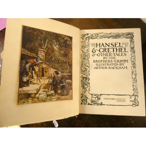 96 - RACKHAM ARTHUR (illus).  Snowdrop & Hansel & Grethel. 2 vols. Tipped in col. plates. Qu... 