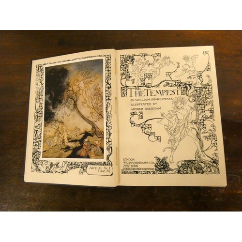 97 - RACKHAM ARTHUR. (illus). The Tempest. Tipped in col. plates. Quarto. Orig. dark cloth gilt. Heineman... 