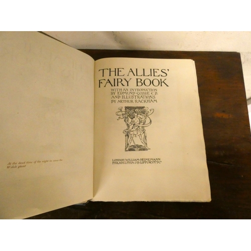 98 - RACKHAM ARTHUR.  (illus). The Allies Fairy Book. Ltd. ed. 355/525 signed by Rackham. Tipped in col. ... 