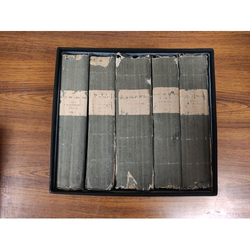 157 - GOOD JOHN MASON.  The Study of Medicine. 5 vols. Orig. brds., wear, some chipping & loss, in a l... 