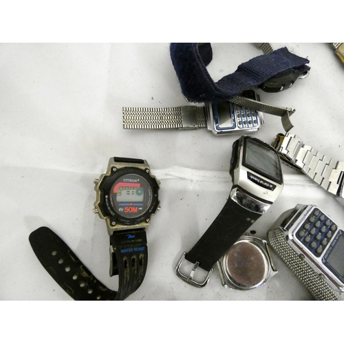 111 - Various LCD and digital watches including Casio, Buler, Seiko, Imado etc.