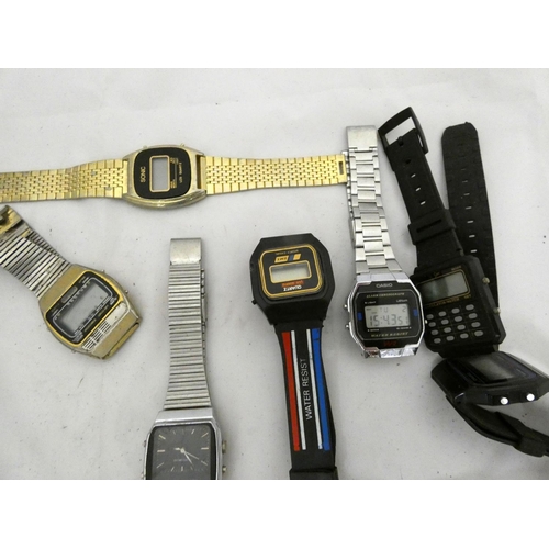 111 - Various LCD and digital watches including Casio, Buler, Seiko, Imado etc.