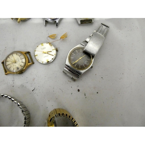 112 - Large bag of manual wind watches including Banca, Sterling, Ilona, Ingersoll, Rotary etc.