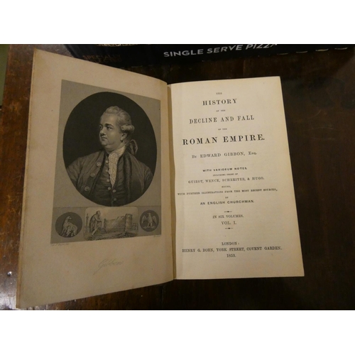190 - GIBBON EDWARD.  The History of the Decline & Fall of the Roman Empire. 7 vols. Eng. frontis. Hal... 