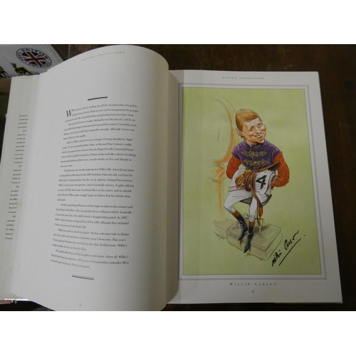 194 - HORSE RACING AUTOGRAPHS.  Wilson Julian. Racing Characters. Col. caricatures by John Ireland. Quarto... 