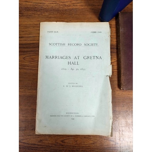 168 - ELLIOTT ROBERT.  The Gretna Green Register ... With An Introduction & Appendix by the Rev. Caleb... 