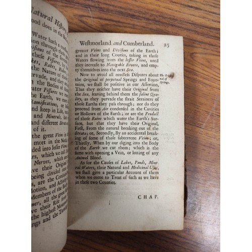 169 - ROBINSON THOMAS, of Ousby.  An Essay Towards a Natural History of Westmorland & Cumber... 