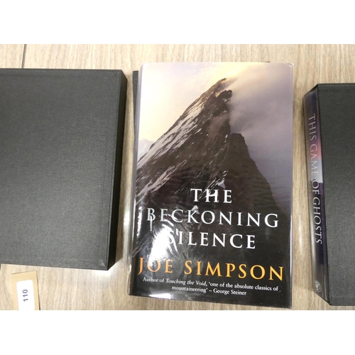 110 - SIMPSON JOE.  3 signed 1st eds., each in d.w's & bespoke slip case.