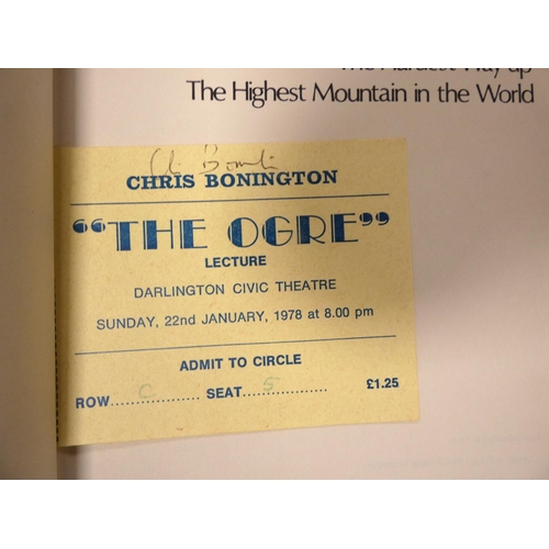 112 - BONINGTON CHRIS.  Everest the Hard Way, Illus. D.w. Signed by Bonington & Doug Scott. ... 