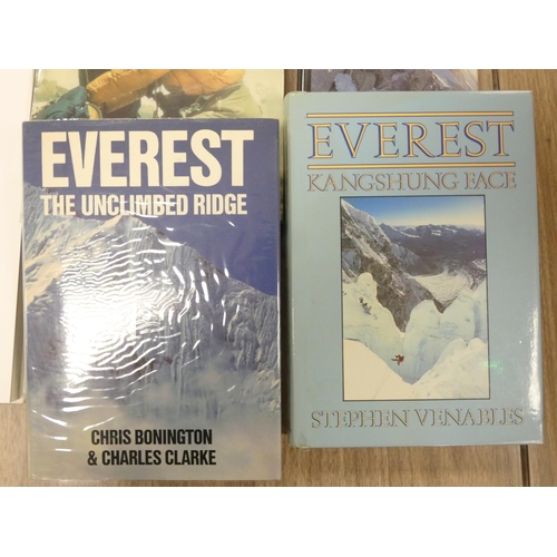 119 - Mount Everest.  Everest the Cruel Way by Joe Tasker, d.w., 1981 & 5 other illus. vols.... 