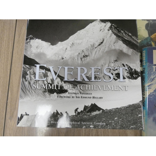 119 - Mount Everest.  Everest the Cruel Way by Joe Tasker, d.w., 1981 & 5 other illus. vols.... 