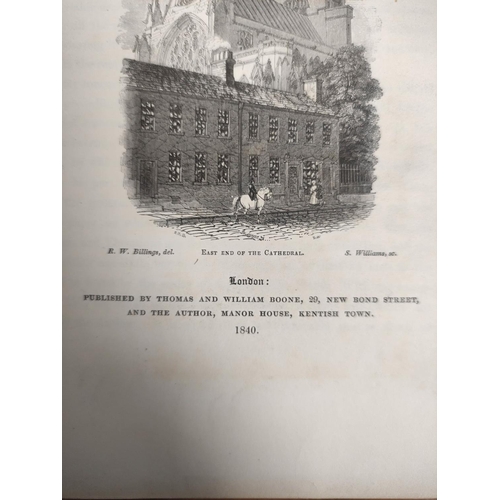 172 - BILLINGS R. W.  Architectural Illustrations, History & Description of Carlisle Cathedr... 