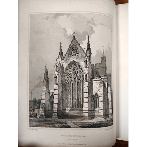 172 - BILLINGS R. W.  Architectural Illustrations, History & Description of Carlisle Cathedr... 