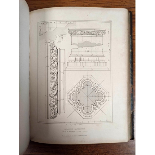 172 - BILLINGS R. W.  Architectural Illustrations, History & Description of Carlisle Cathedr... 