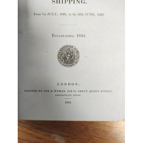 173 - LLOYDS.  Register of British & Foreign Shipping. Fldg. & other tables. Well worn bdgs. with ... 