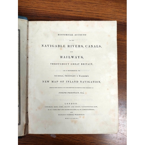 175 - PRIESTLEY JOSEPH.  Historical Account of the Navigable Rivers, Canals & Railways, Thro... 