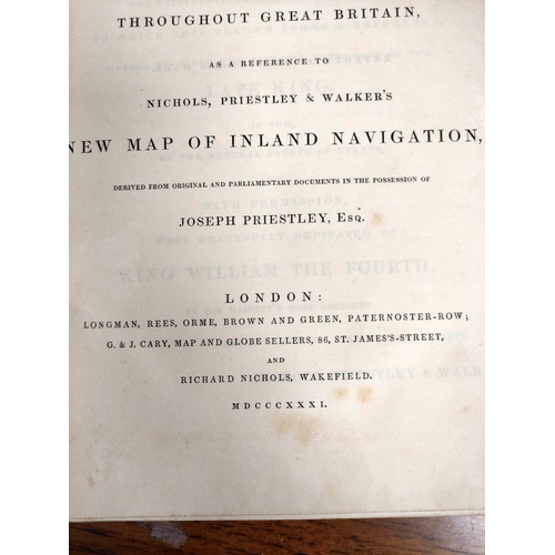 175 - PRIESTLEY JOSEPH.  Historical Account of the Navigable Rivers, Canals & Railways, Thro... 