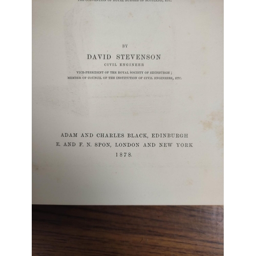 176 - STEVENSON DAVID.  Life of Robert Stevenson, Civil Engineer. Eng. port. frontis, plates & illus. ... 