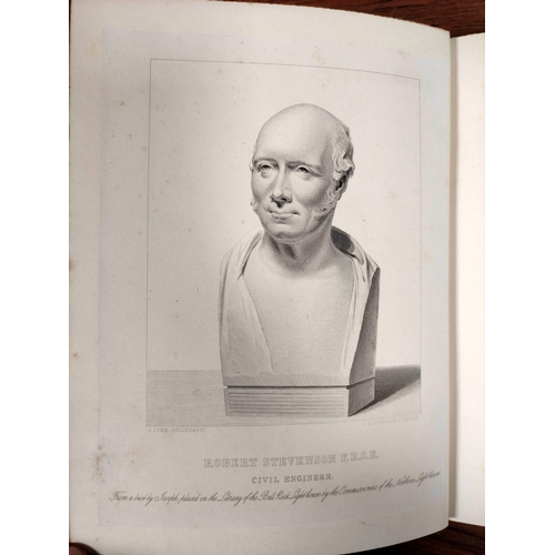 176 - STEVENSON DAVID.  Life of Robert Stevenson, Civil Engineer. Eng. port. frontis, plates & illus. ... 