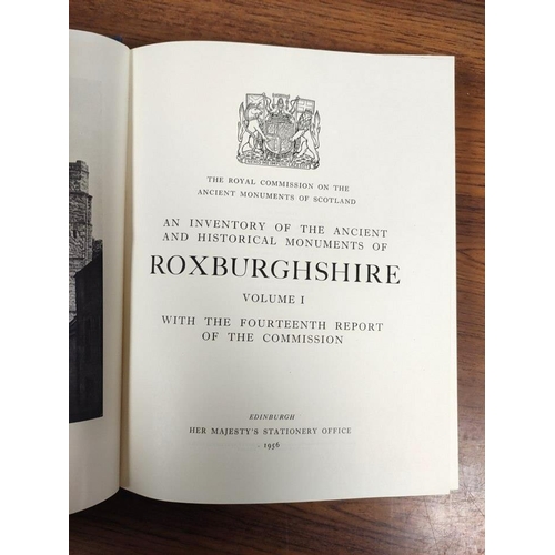 178 - ROYAL COMM. ON THE ANCIENT MONUMENTS OF SCOTLAND.  The County of Roxburgh. 2 vols. Illus. ... 