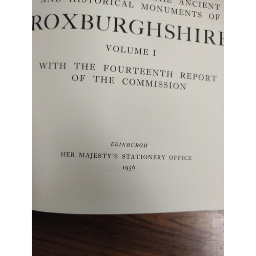 178 - ROYAL COMM. ON THE ANCIENT MONUMENTS OF SCOTLAND.  The County of Roxburgh. 2 vols. Illus. ... 