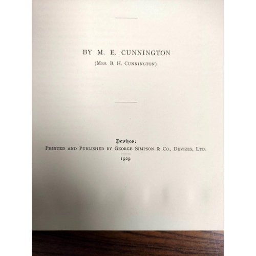 182 - CUNNINGTON M. E.  Woodhenge, A Description of the Site as Revealed by Excavations. Plates ... 