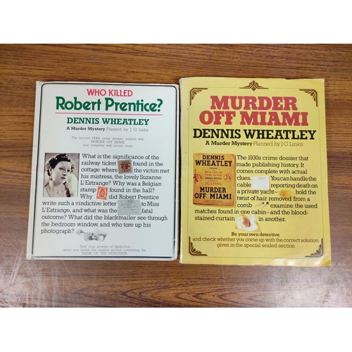 187 - WHEATLEY DENNIS.  Murder Off Miami and Who Killed Robert Prentice. 2 quarto crime dossiers... 