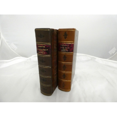 204 - DICKENS CHARLES.  Martin Chuzzlewit. Eng. frontis, title vignette (£100 on signpost), plates & i... 