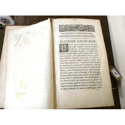 247 - EUSEBIUS.  Ecclesiasticae Historiae. Folio. Double column format in Greek & Latin. Old... 