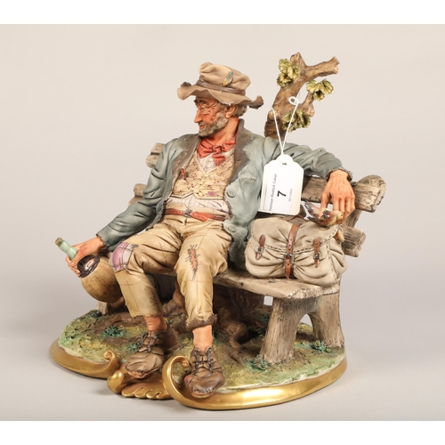 189 - Capodimonte tramp figure x 2