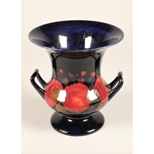 191 - Large Moorcroft pottery campana vase, decorated with pomegranate pattern, signed and incised Moorcro... 