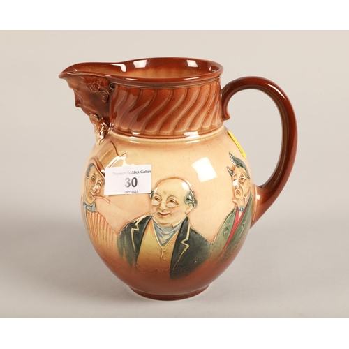 30 - Royal Doulton Oliver twist jug, 19 cm high