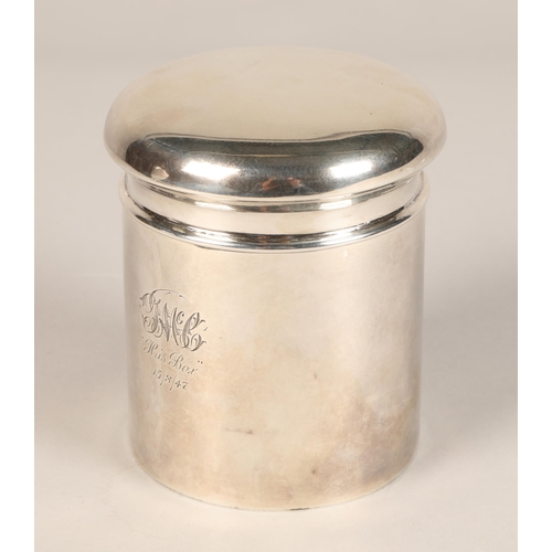 172 - Silver canister, Chester 1916, 130g