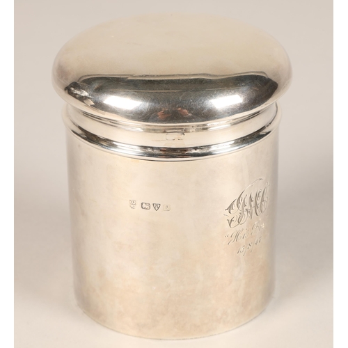 172 - Silver canister, Chester 1916, 130g