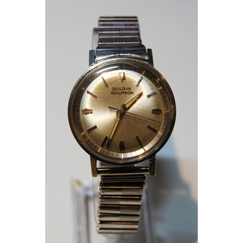 131 - Gent's stainless steel Bulova Accutron watch, no. 1-237521, with box and papers, 1964.