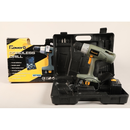 461 - Power G cordless drill in box