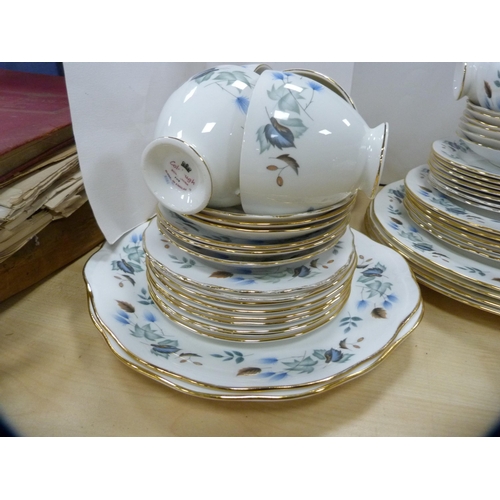 13 - Colclough floral decorated part tea set.