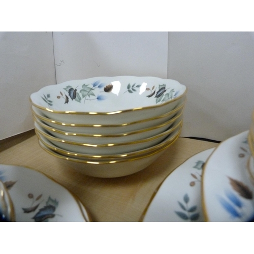 13 - Colclough floral decorated part tea set.