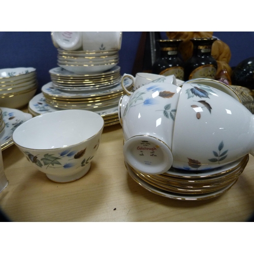 13 - Colclough floral decorated part tea set.