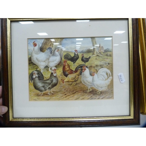 130 - Five various prints to include Ivan Anderson, two children, farmyard etc.