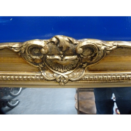 134 - Two rectangular gilt framed wall mirrors.  (2)