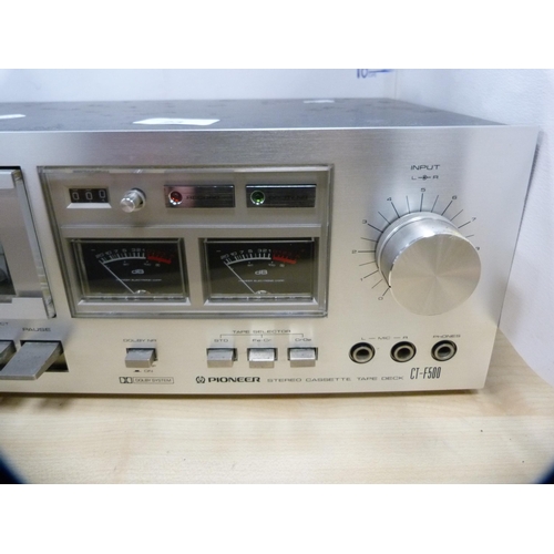 23 - Pioneer CT-F500 stereo tape deck.