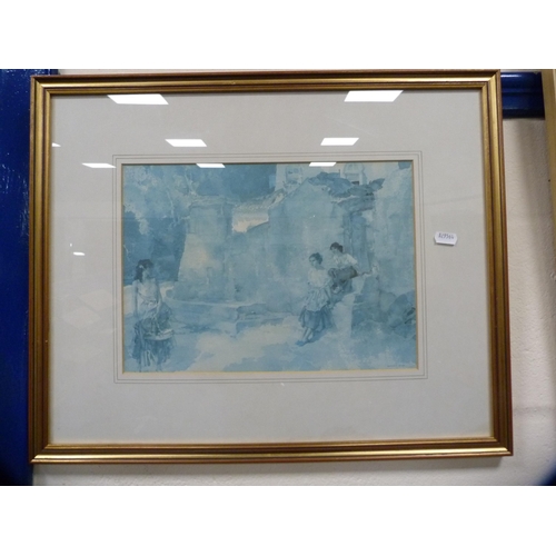 41 - M HayesPortrait of Robert Burns, and a print after Sir William Russell Flint.  (2)... 